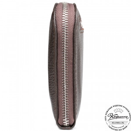 Кожаный клатч "Логан" (коричневый) 